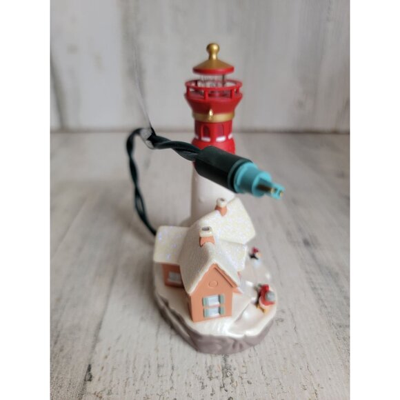 Hallmark 2000 Lighthouse greeting ornament Xmas - Picture 3 of 6